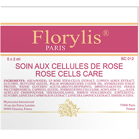 Омолаживающая сыворотка « Rose cells care » Florylis PRO 5х2 мл